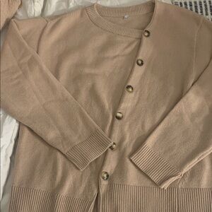 Women’s Beige Sweater Cardigan